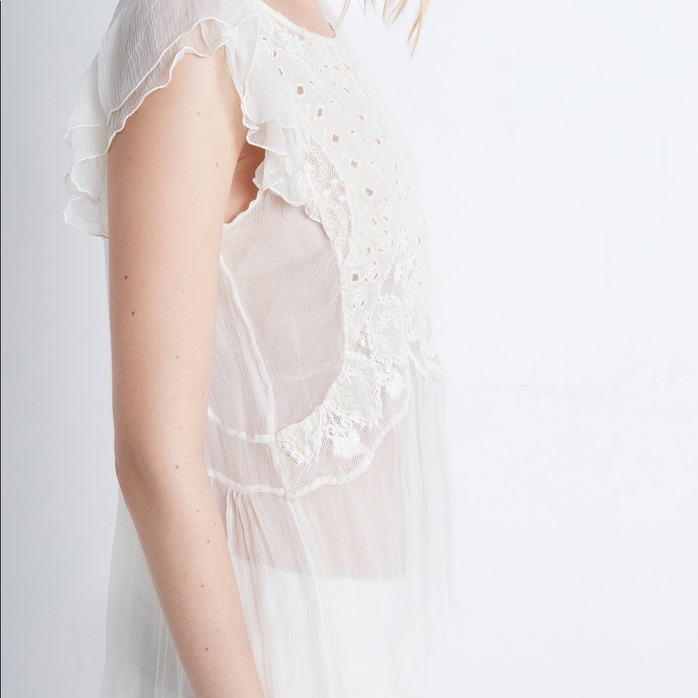 NWT Zadig & Voltaire Deluxe Sheer Top
